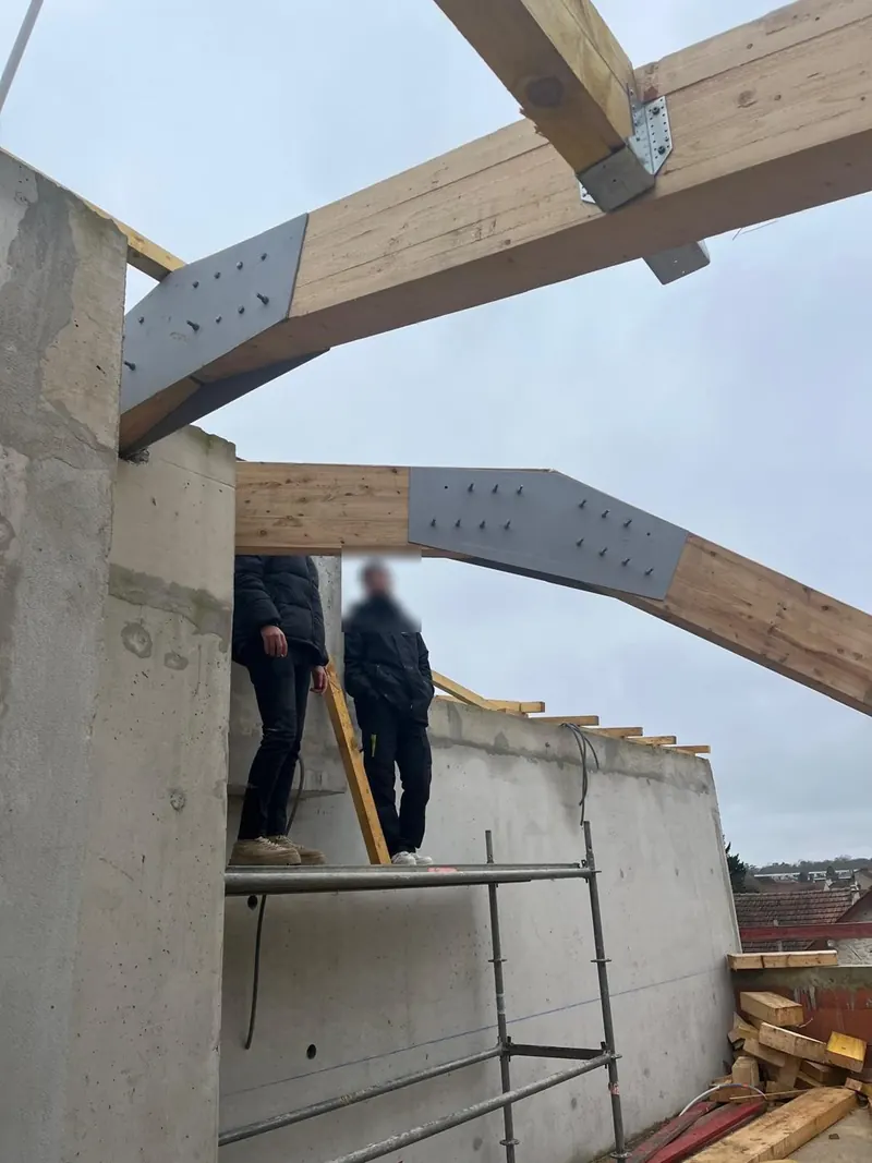 Charpente et couverture d’une résidence neuve à Gargenville – photo 3